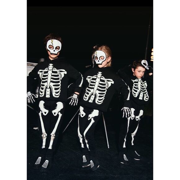 Zara NWT skeleton mask, gloves, shoe cover set M - Picture 7 of 7